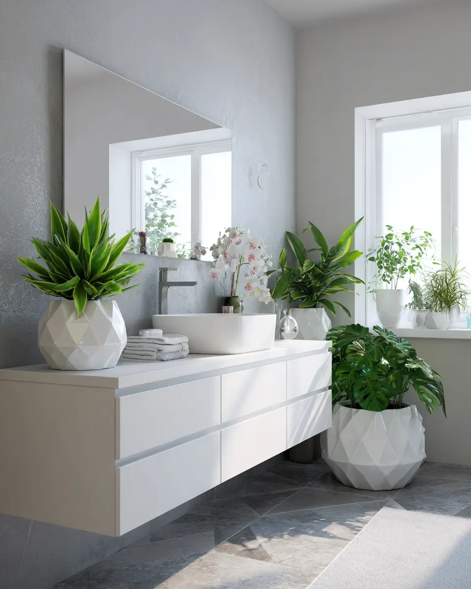 Bright And Clean Bathroom Decor Ideas