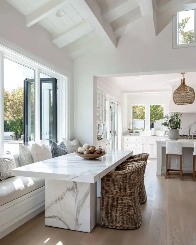 Bright White Kitchen Decor Ideas - Featured