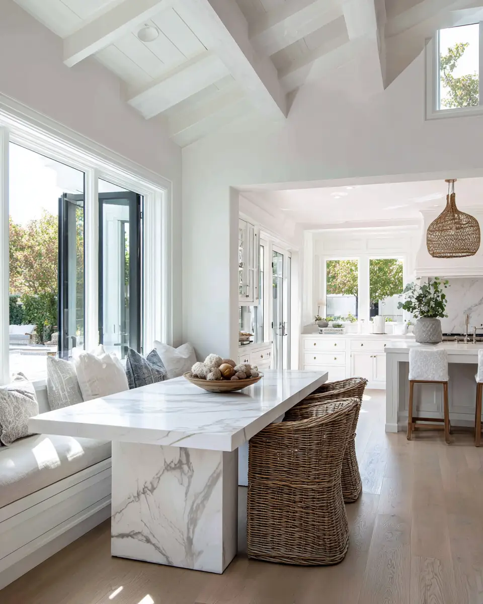 Bright White Kitchen Decor Ideas - Featured