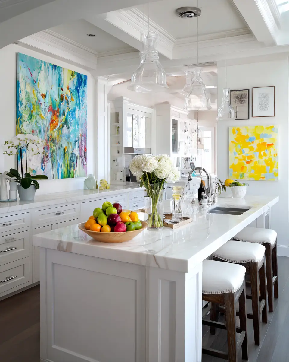 Bright White Kitchen Decor Ideas
