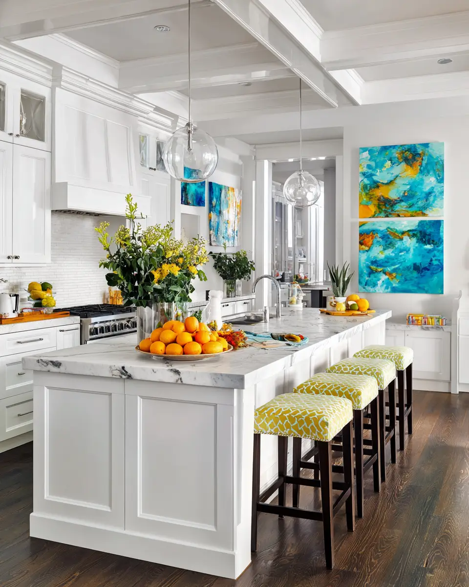Bright White Kitchen Decor Ideas