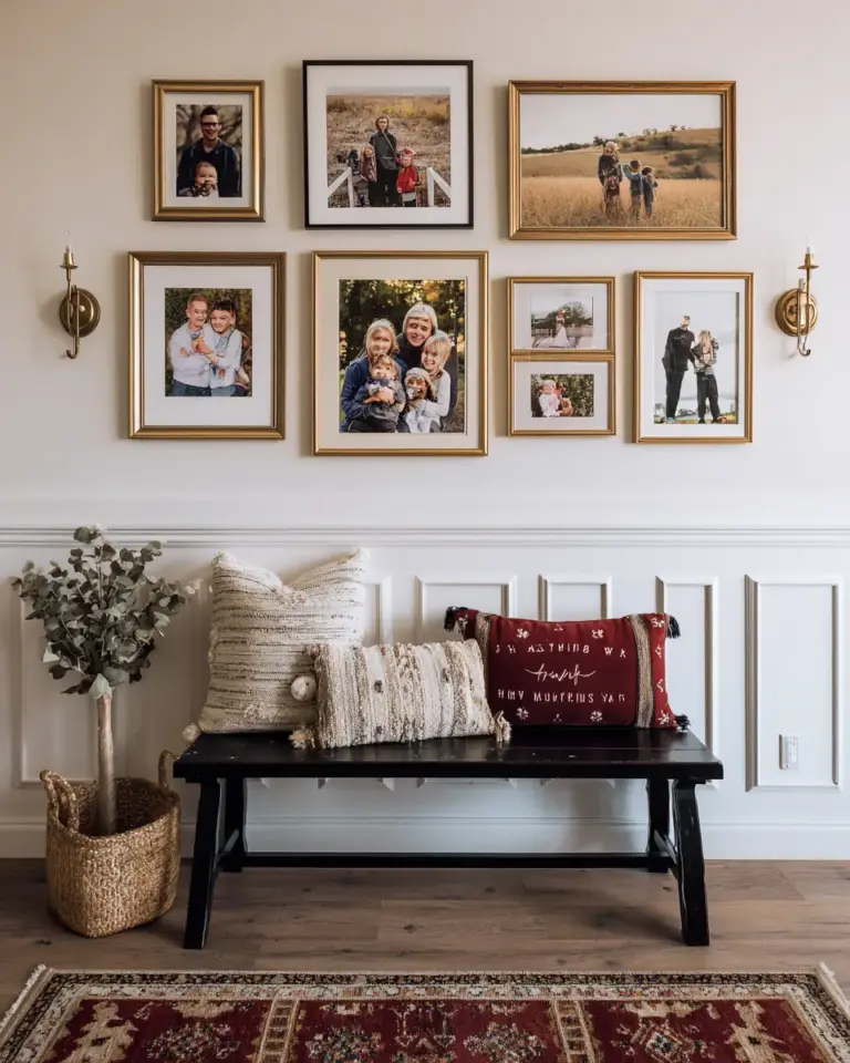 Burgundy Farmhouse Entryway Decor Ideas - Featured