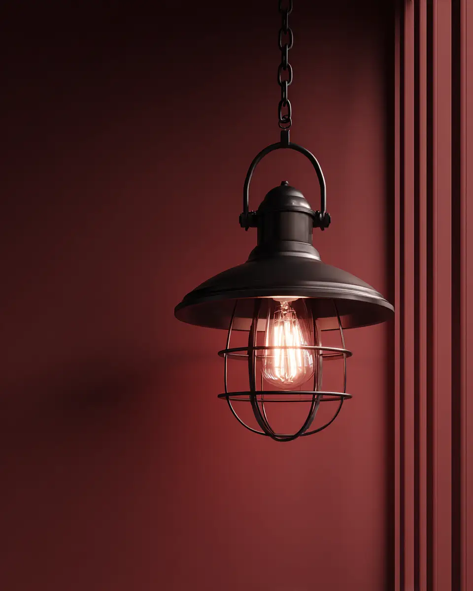 Burgundy Industrial Patio Decor Ideas