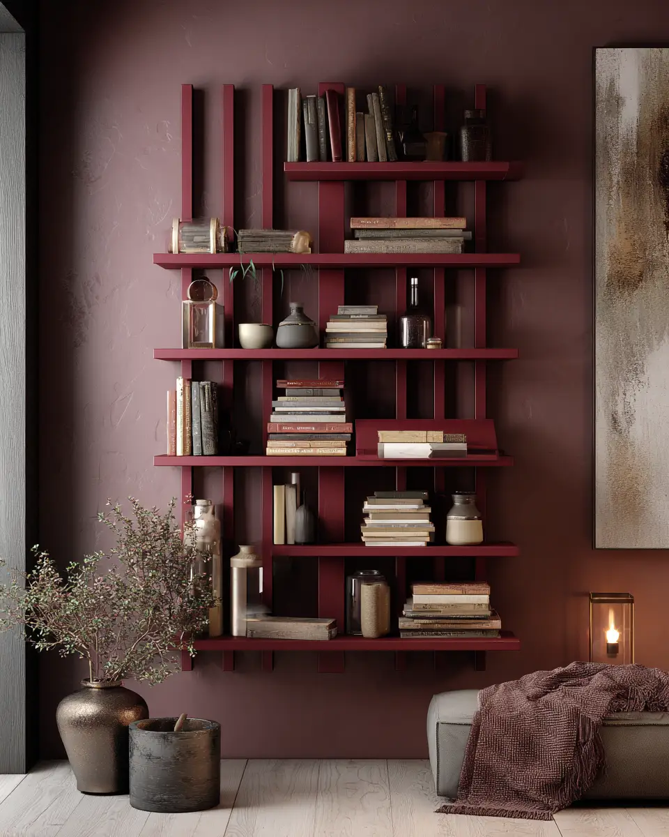 Burgundy Modern Bedroom Decor Ideas