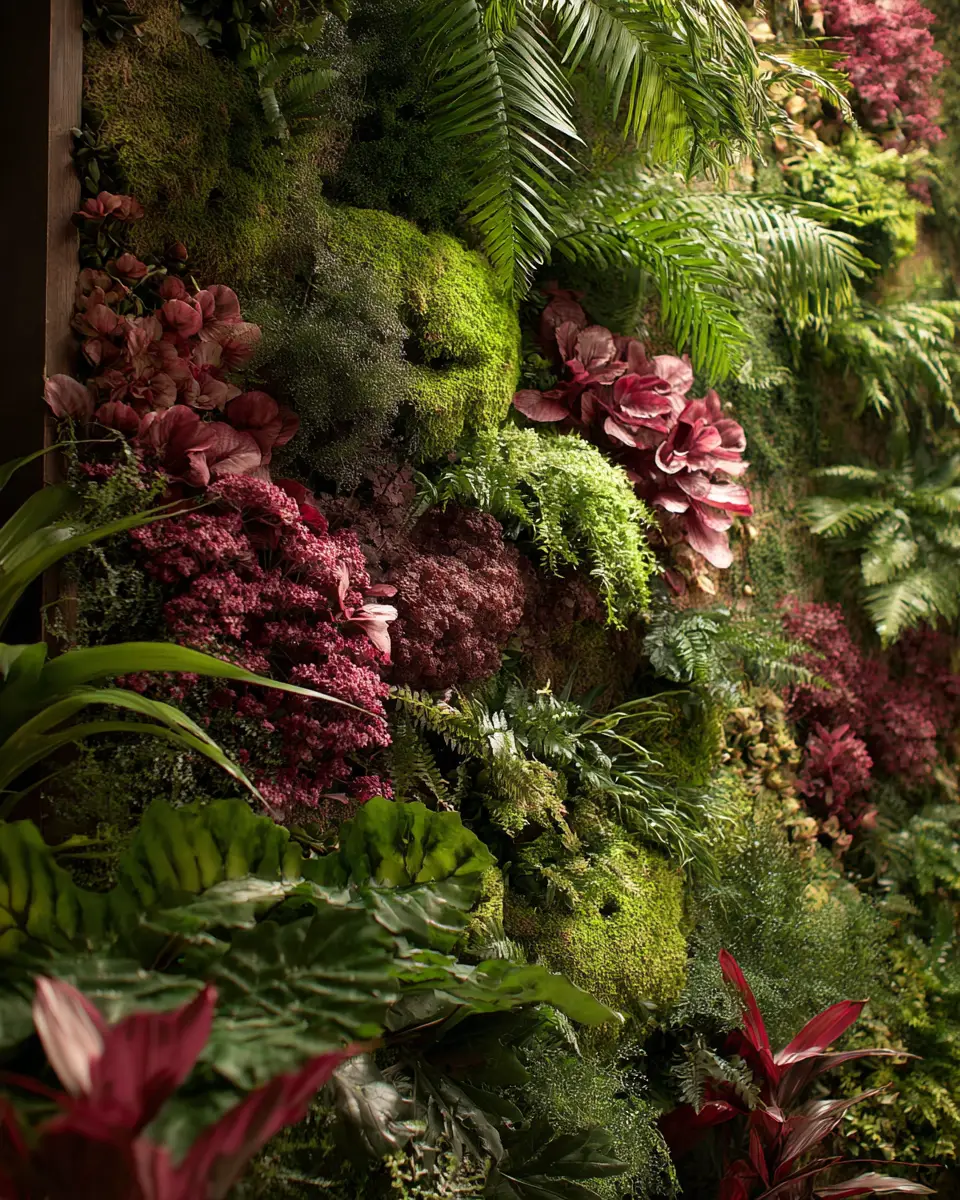 Burgundy Modern Garden Decor Ideas