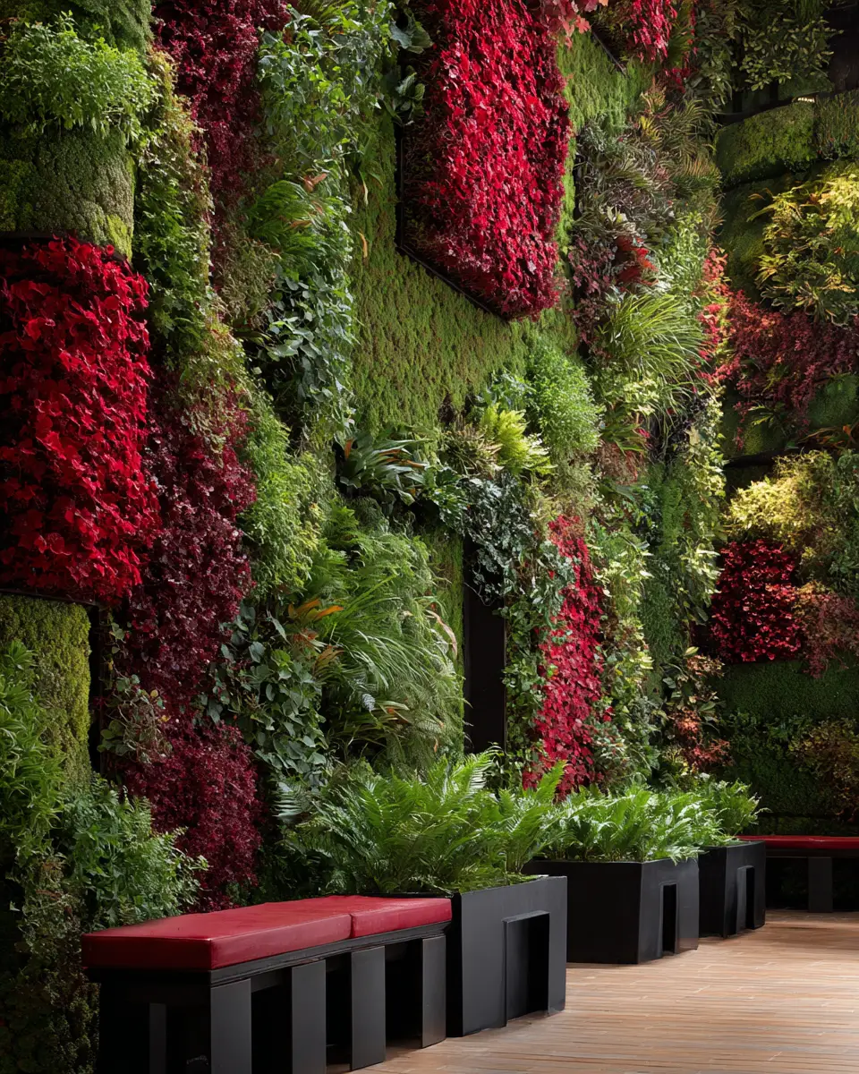 Burgundy Modern Garden Decor Ideas