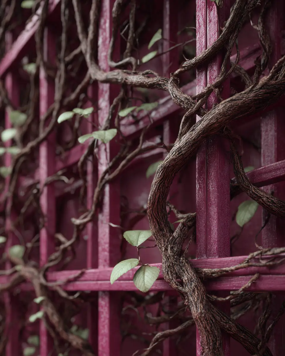 Burgundy Modern Garden Decor Ideas