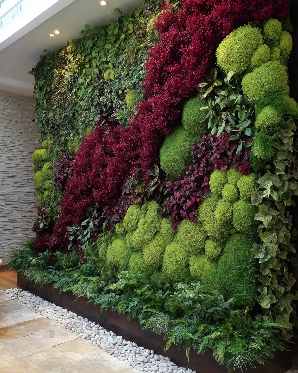 Burgundy Modern Garden Decor Ideas