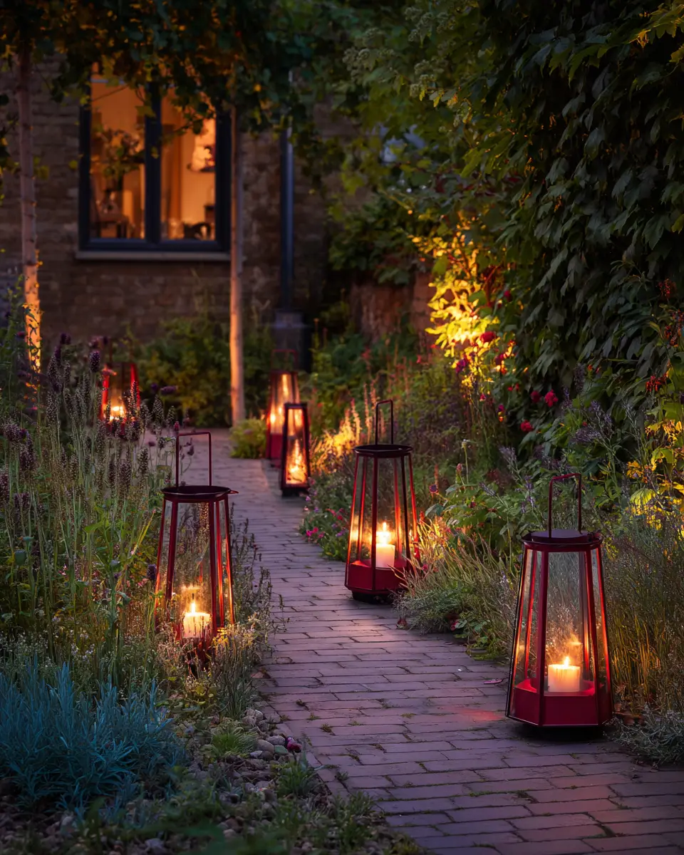 Burgundy Modern Garden Decor Ideas