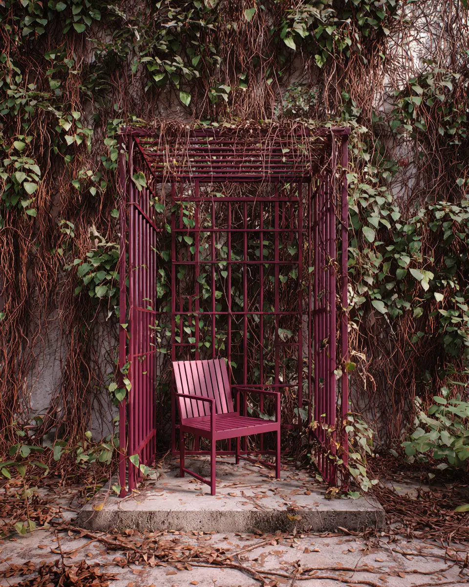 Burgundy Modern Garden Decor Ideas