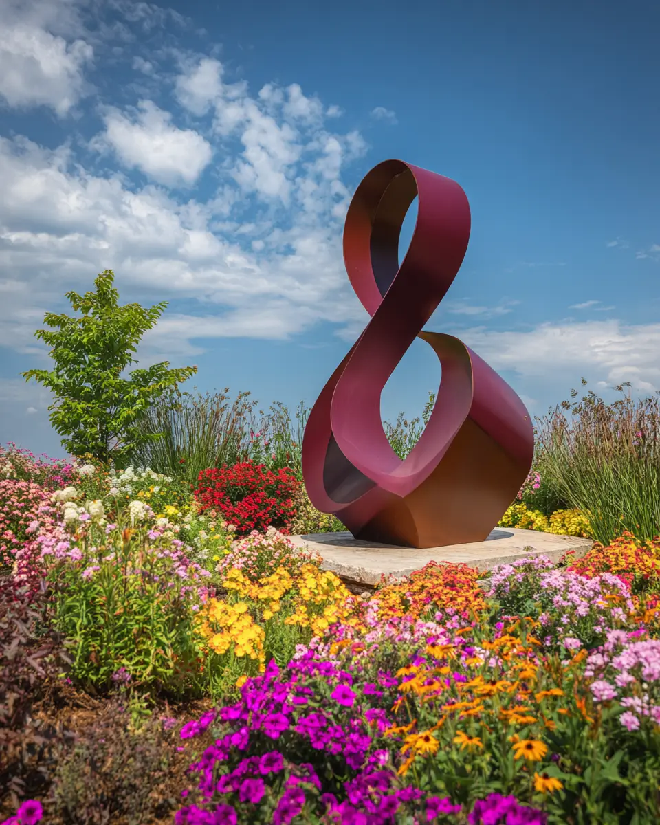 Burgundy Modern Garden Decor Ideas