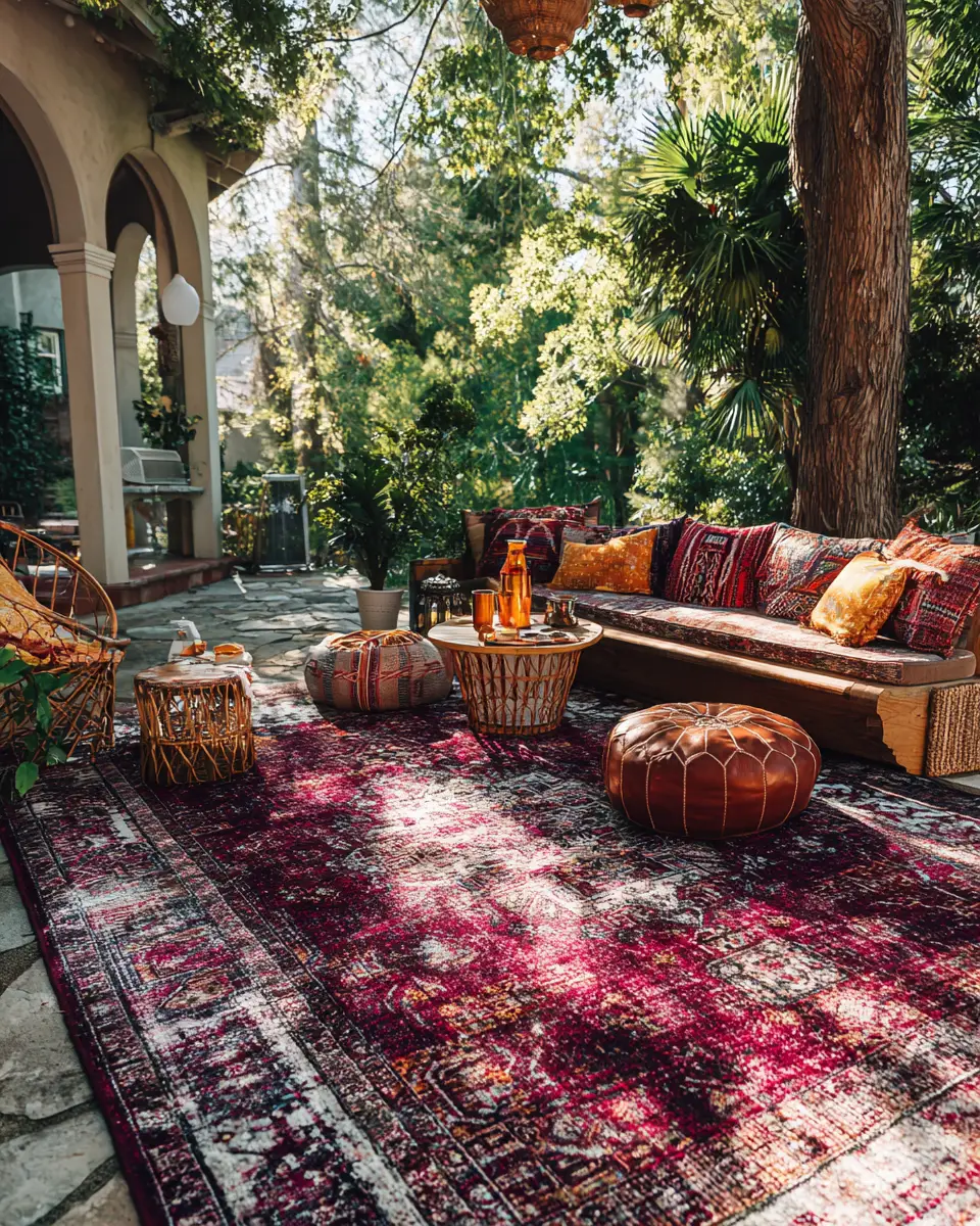 Burgundy Modern Garden Decor Ideas