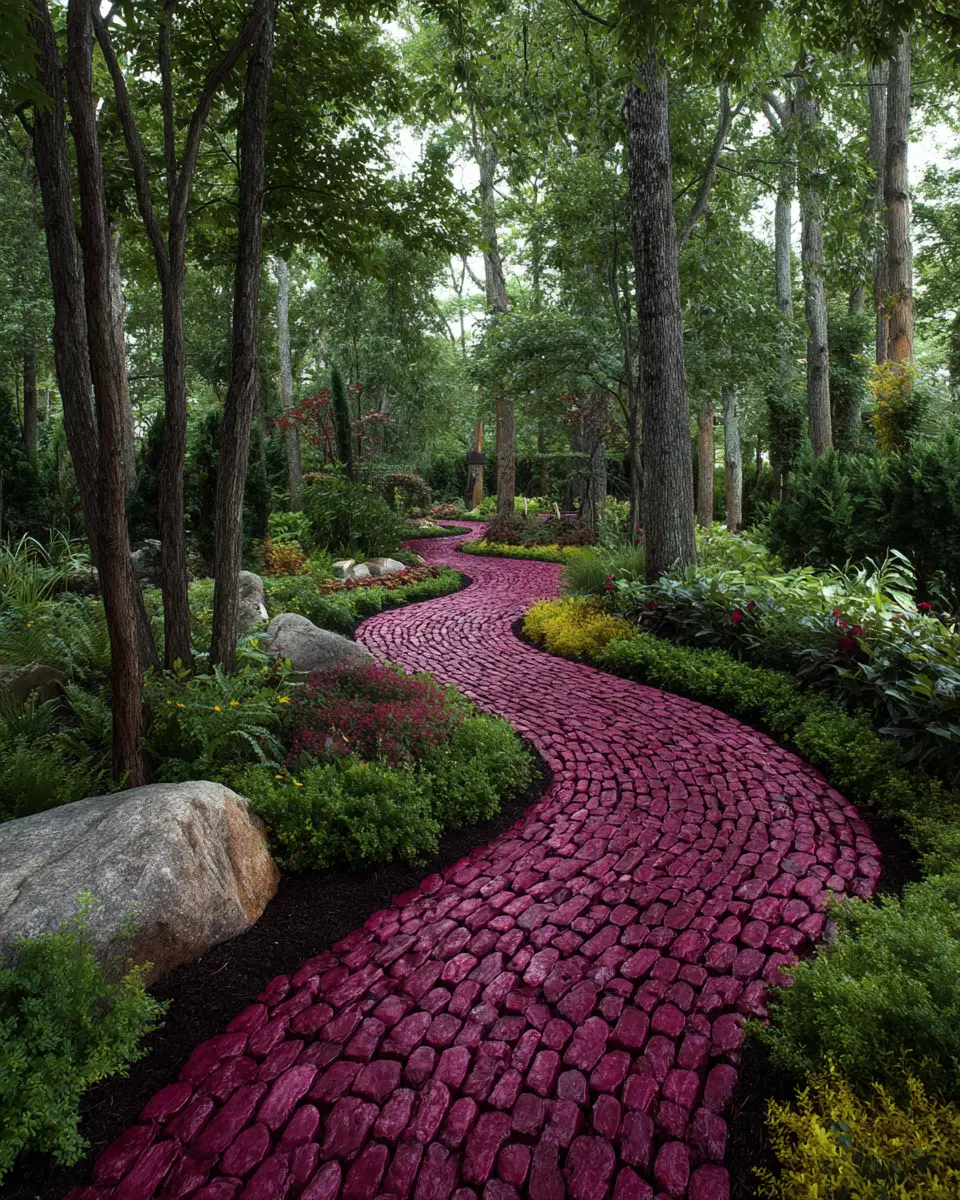 Burgundy Modern Garden Decor Ideas
