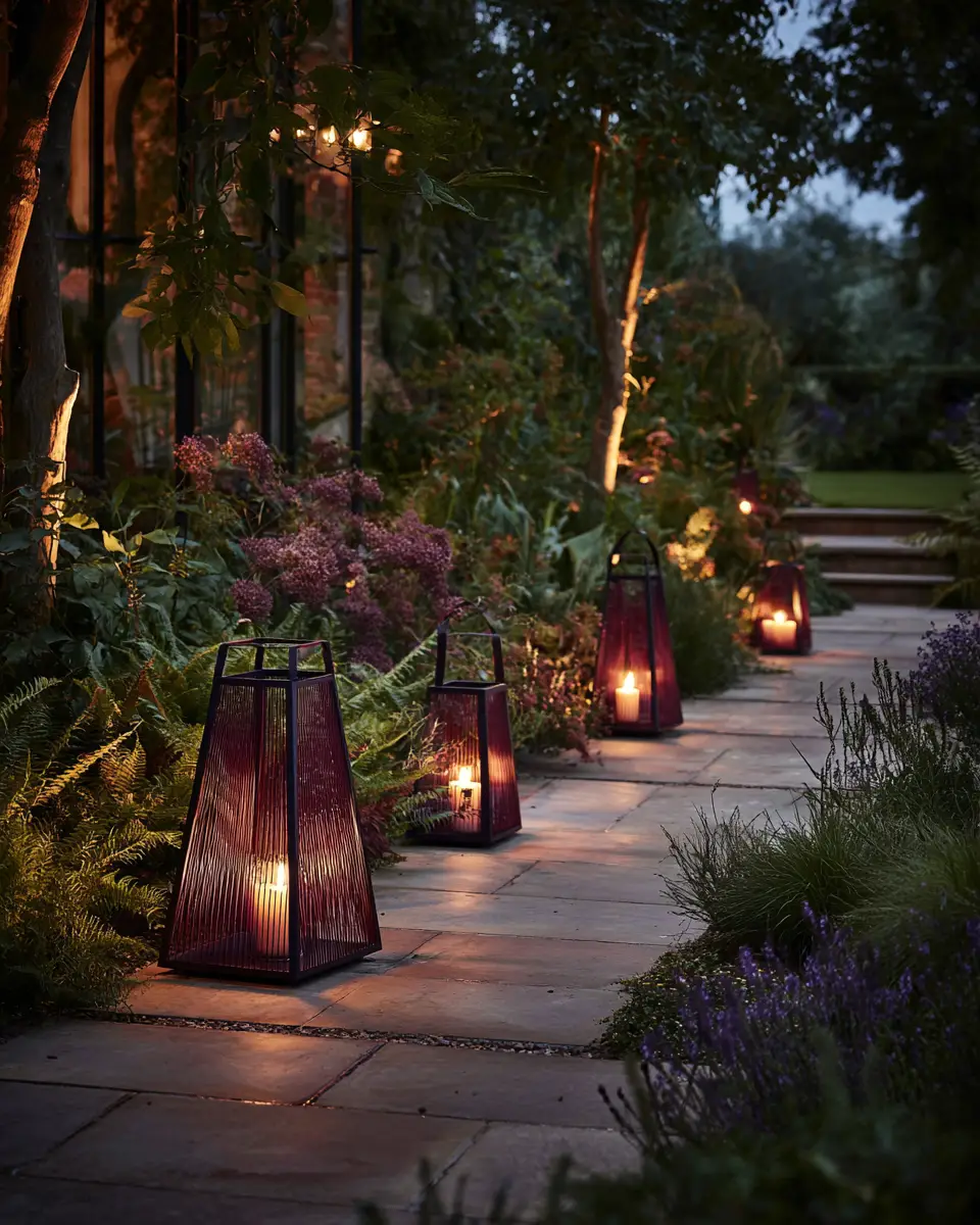 Burgundy Modern Garden Decor Ideas