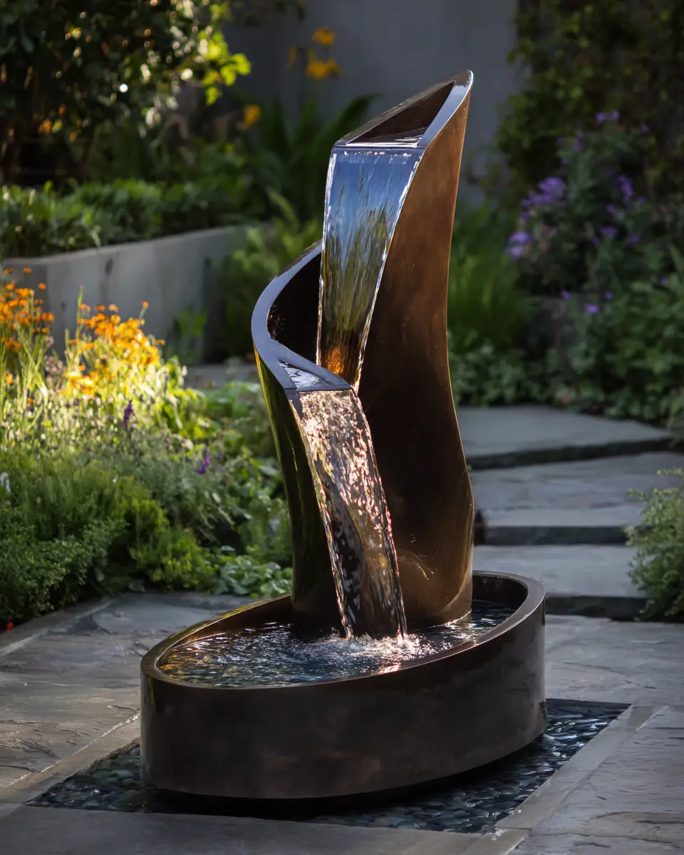 Burgundy Modern Garden Decor Ideas