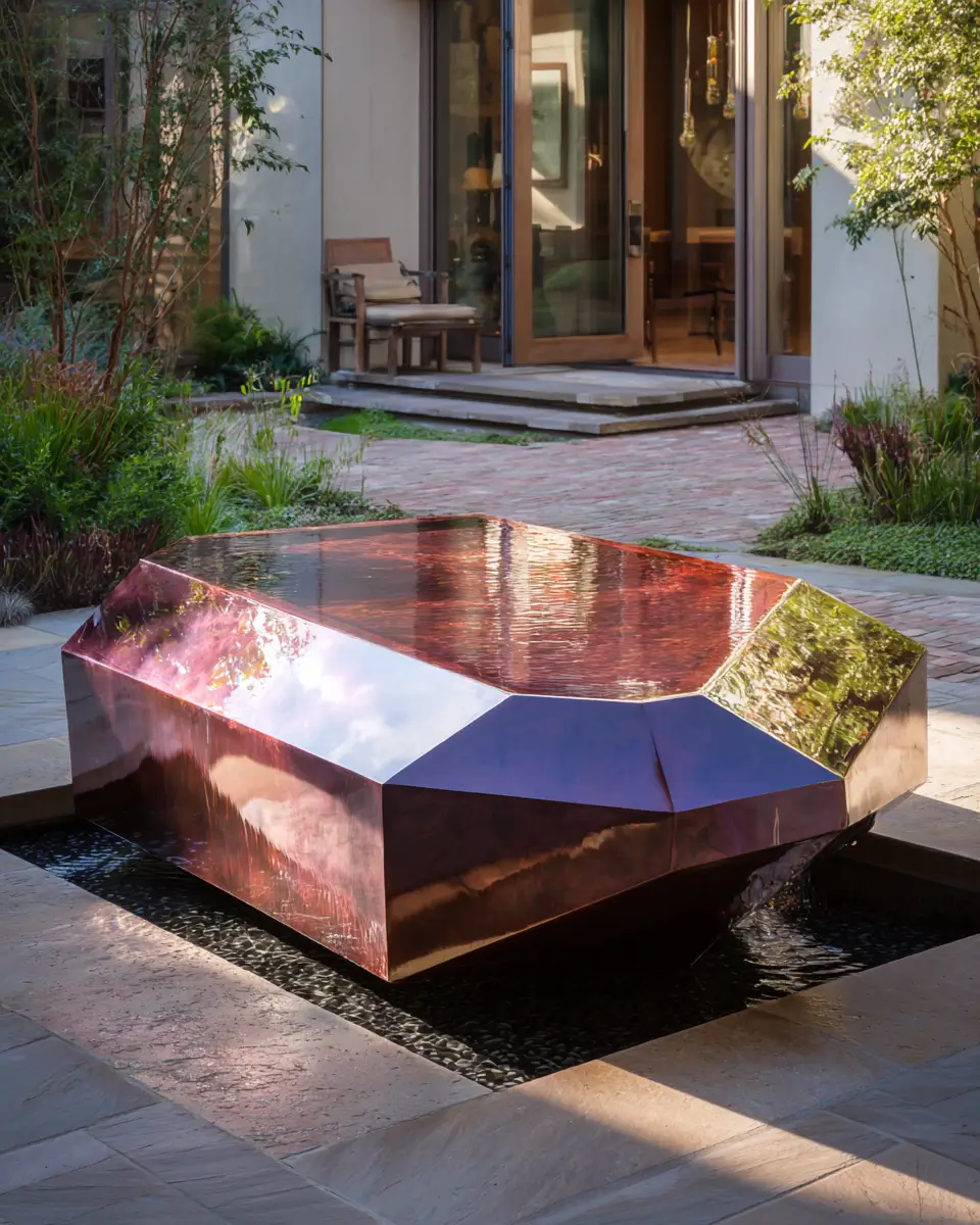 Burgundy Modern Garden Decor Ideas