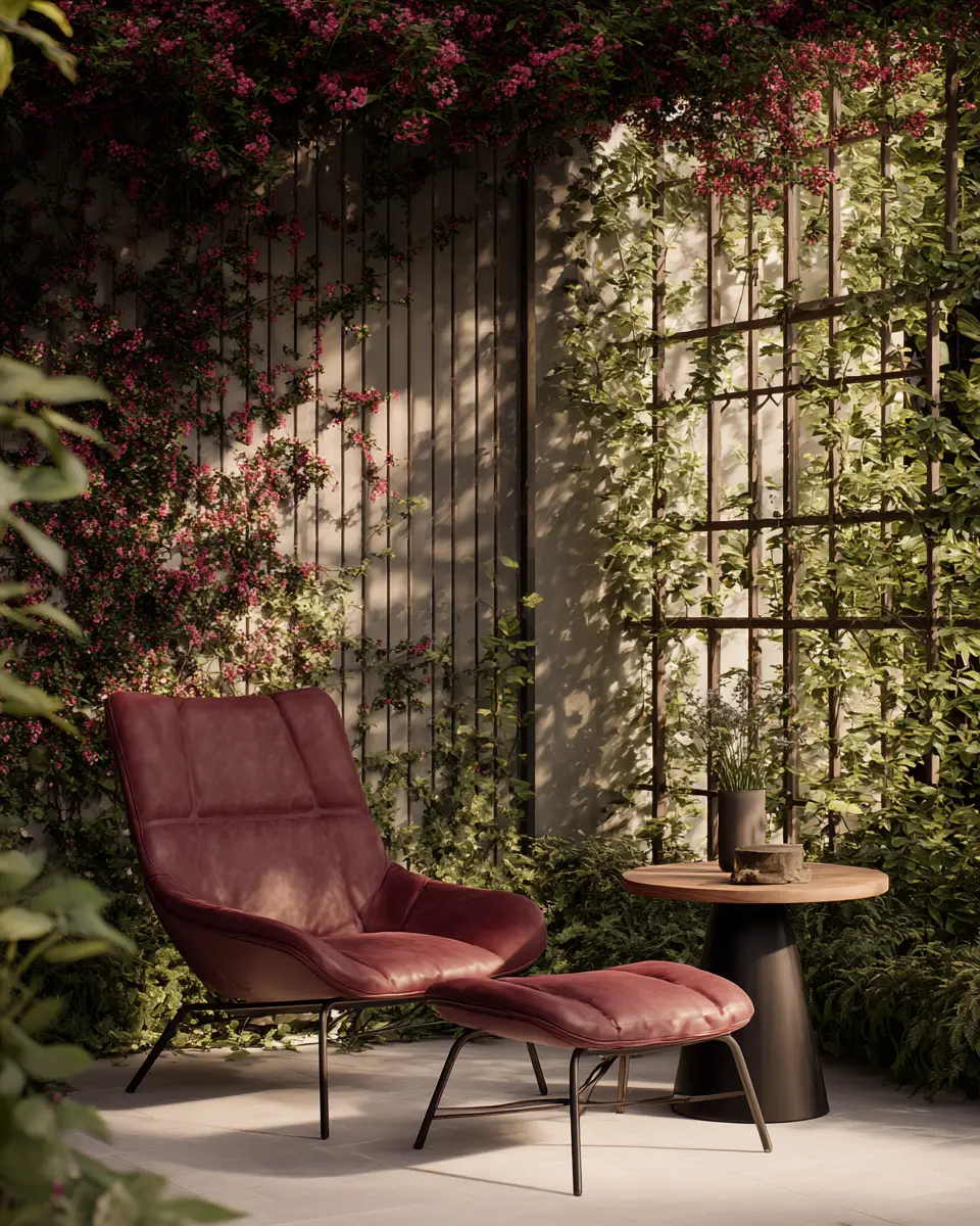 Burgundy Modern Garden Decor Ideas