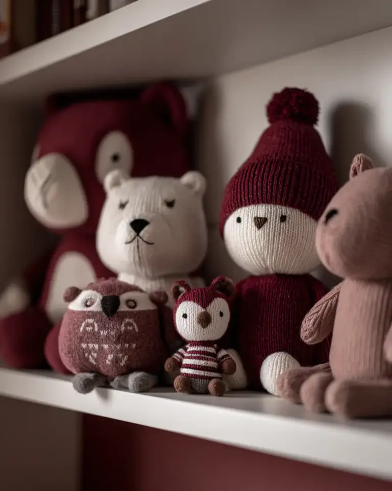 Burgundy Scandinavian Nursery Decor Ideas - Featured