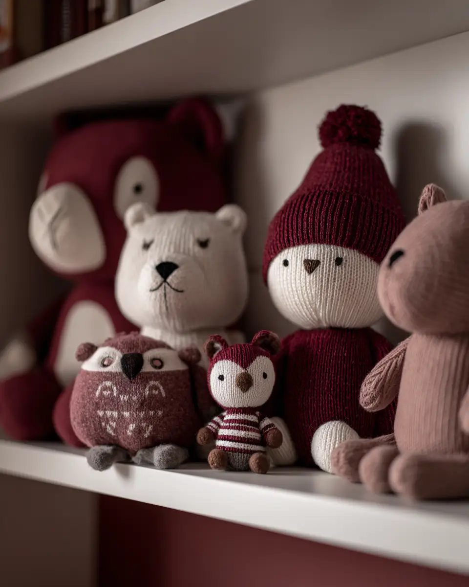 Burgundy Scandinavian Nursery Decor Ideas - Featured