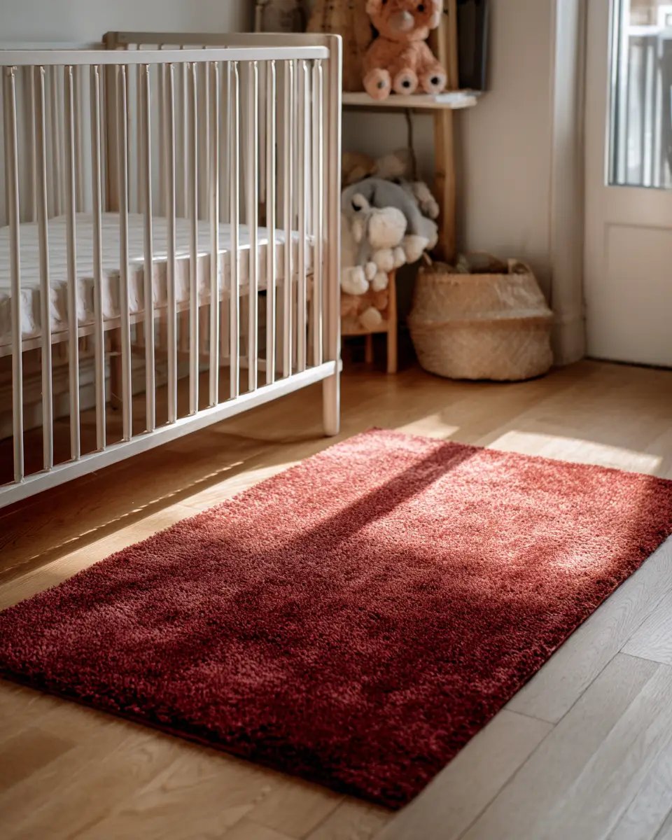 Burgundy Scandinavian Nursery Decor Ideas