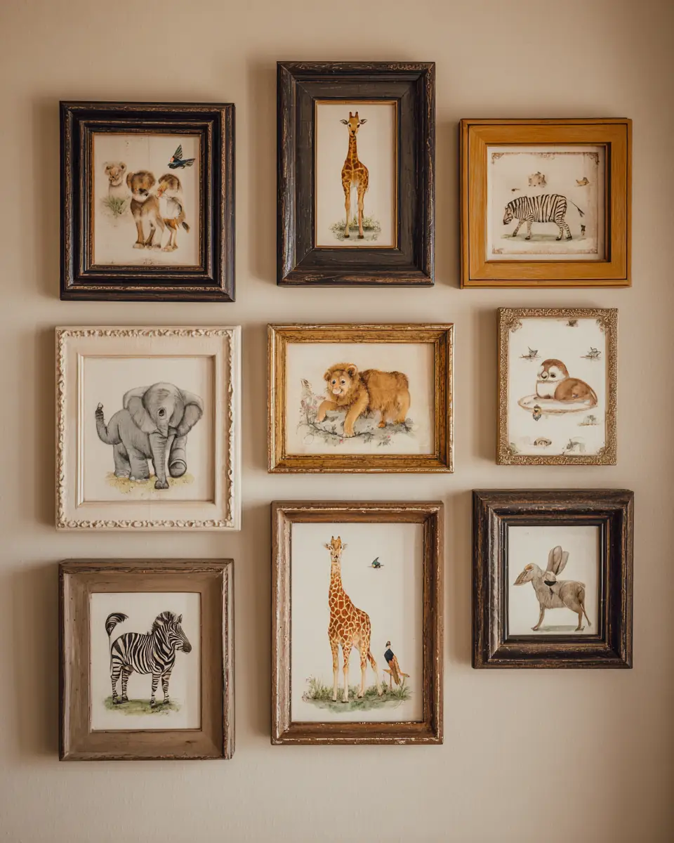 Burgundy Vintage Nursery Decor Ideas