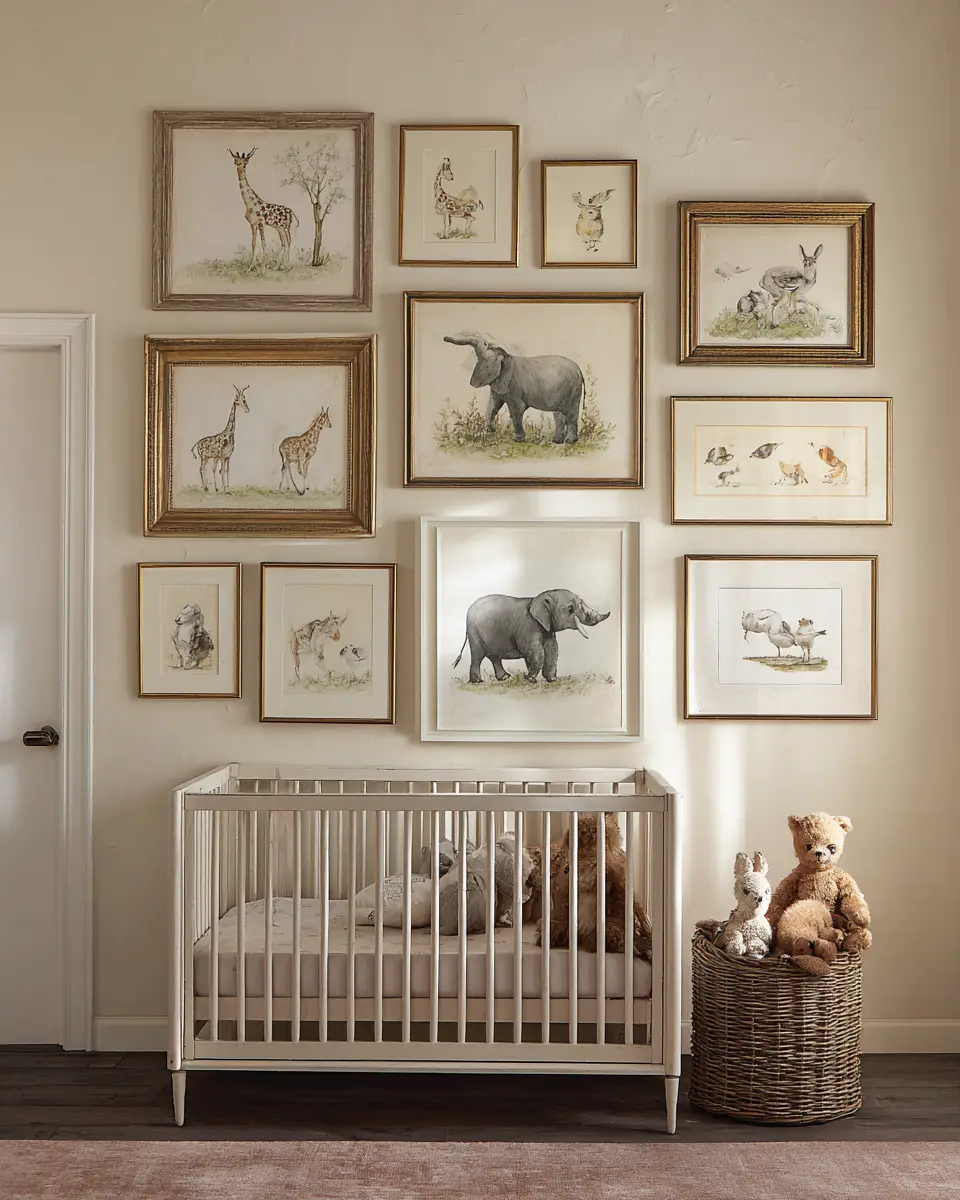Burgundy Vintage Nursery Decor Ideas