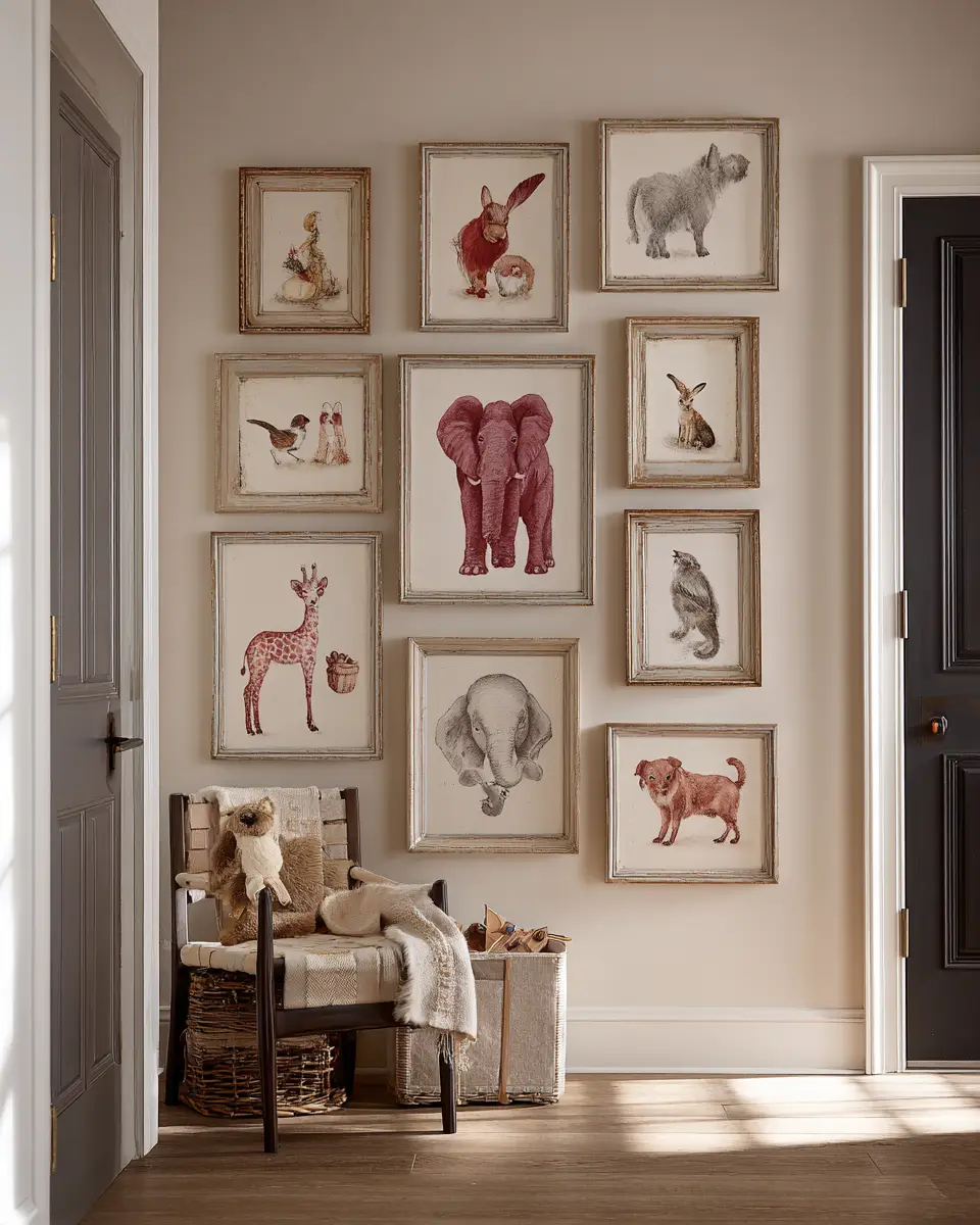 Burgundy Vintage Nursery Decor Ideas