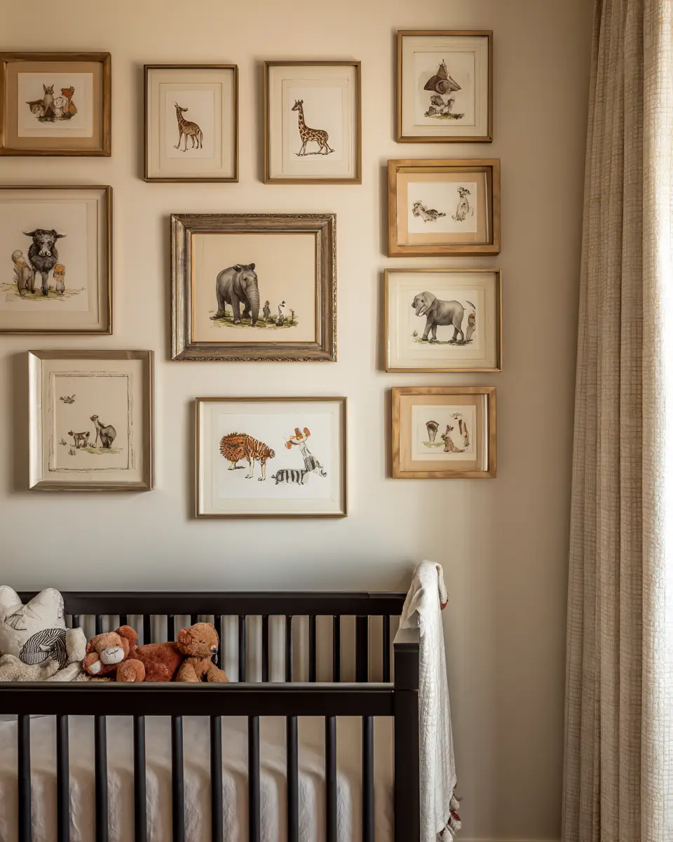 Burgundy Vintage Nursery Decor Ideas
