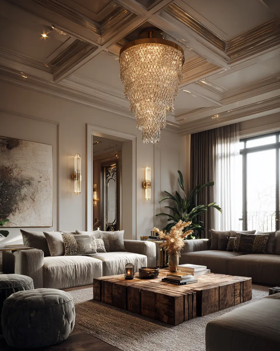 Calm Art Deco Living Room Decor Ideas