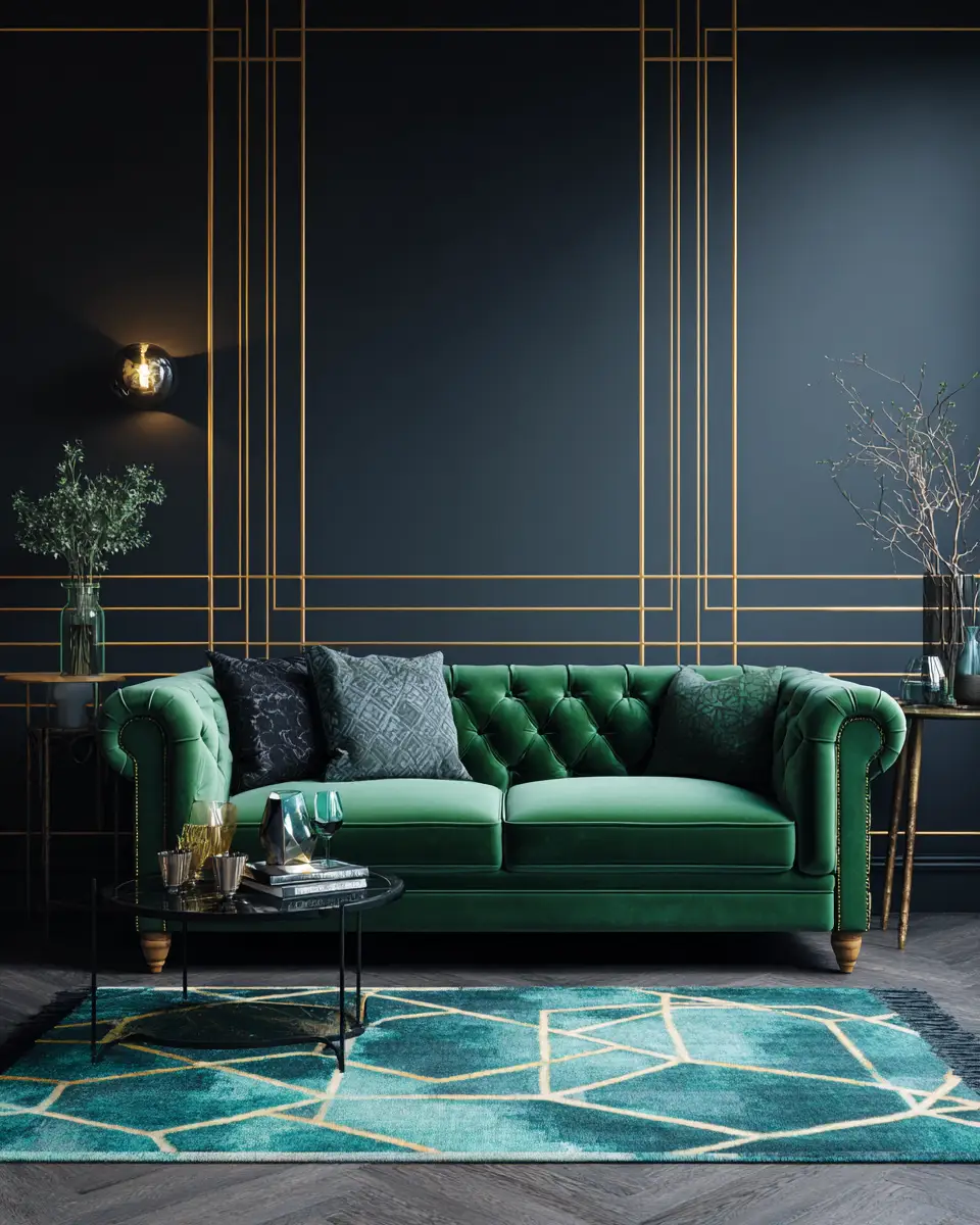 Calm Art Deco Living Room Decor Ideas