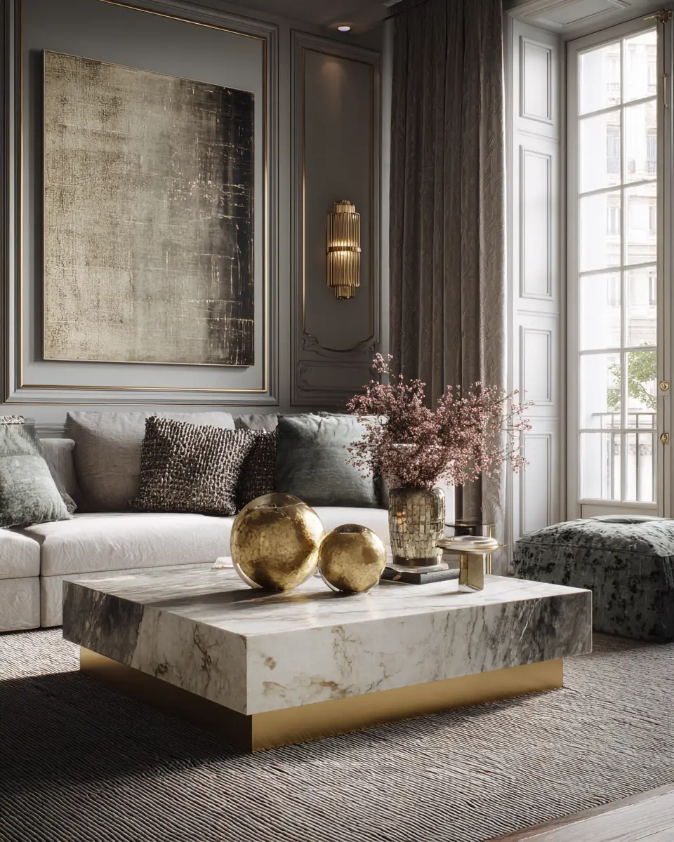 Calm Art Deco Living Room Decor Ideas