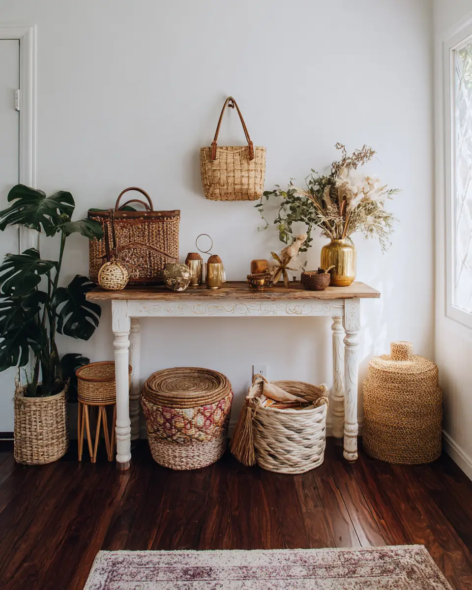 Calm Boho Entryway Decor Ideas