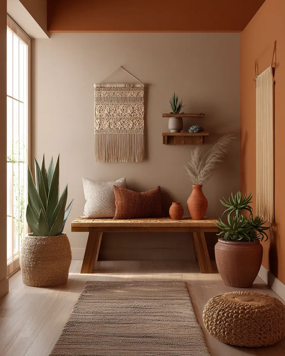 Calm Boho Entryway Decor Ideas