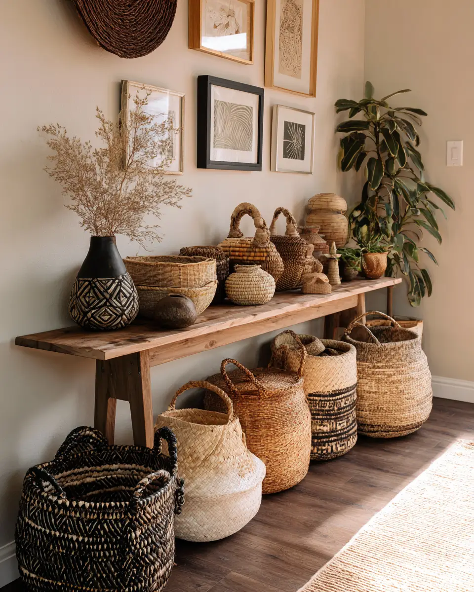 Calm Boho Entryway Decor Ideas