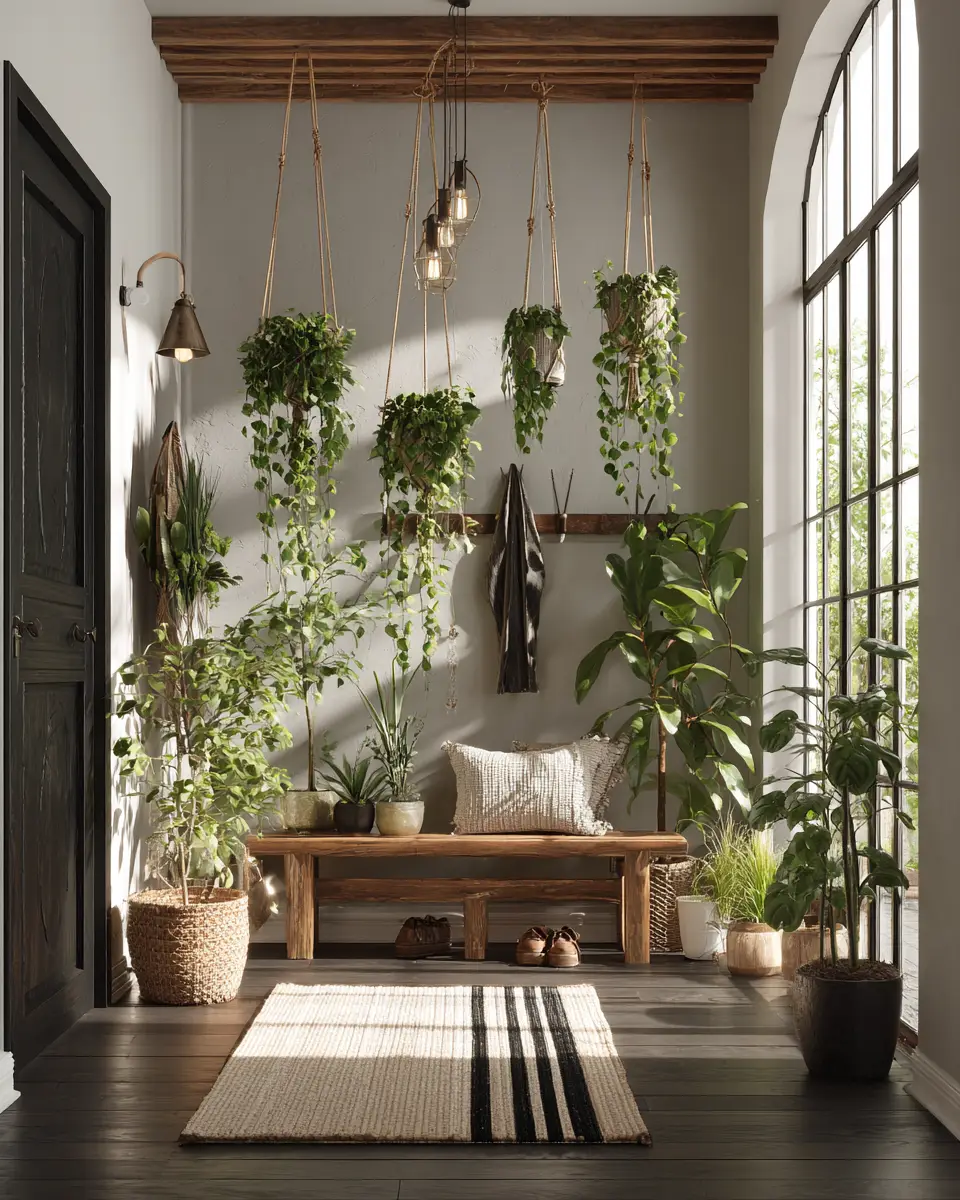 Calm Boho Entryway Decor Ideas