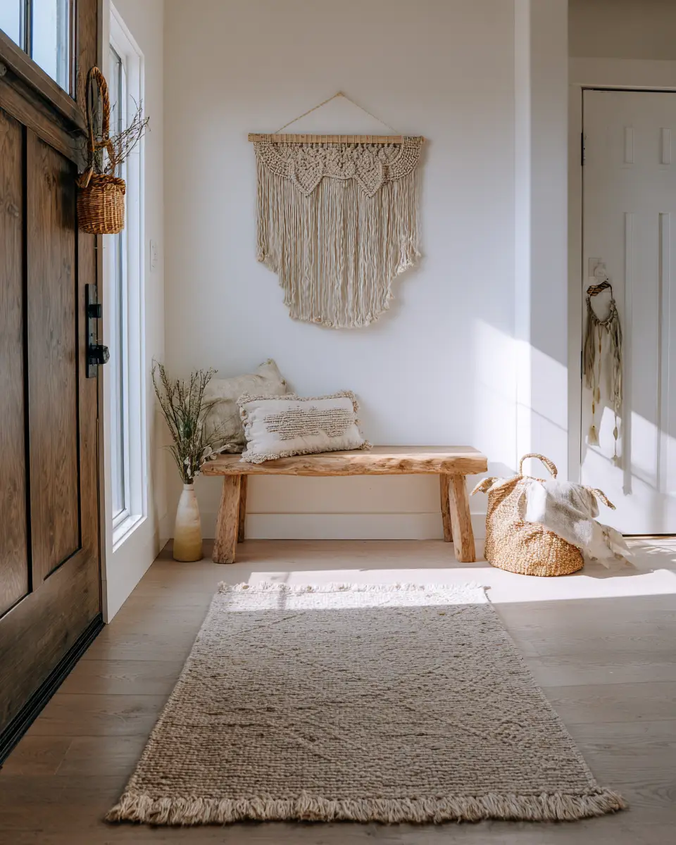 Calm Boho Entryway Decor Ideas