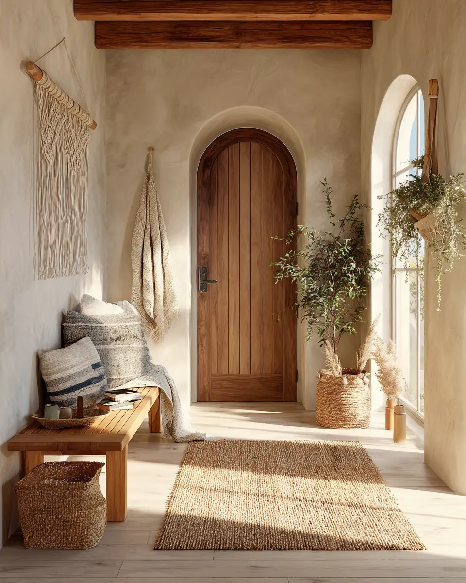 Calm Boho Entryway Decor Ideas