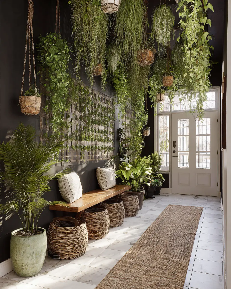Calm Boho Entryway Decor Ideas