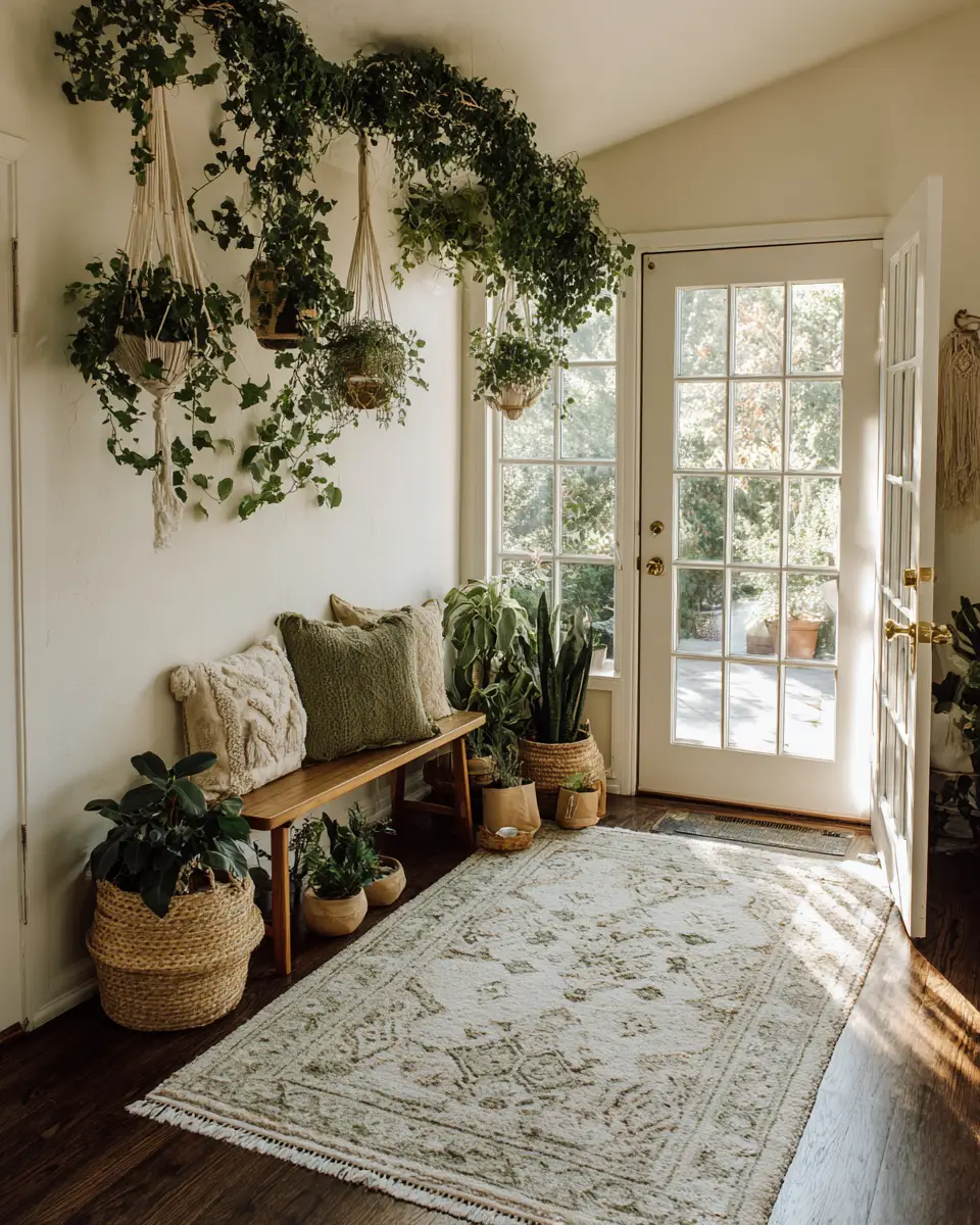 Calm Boho Entryway Decor Ideas