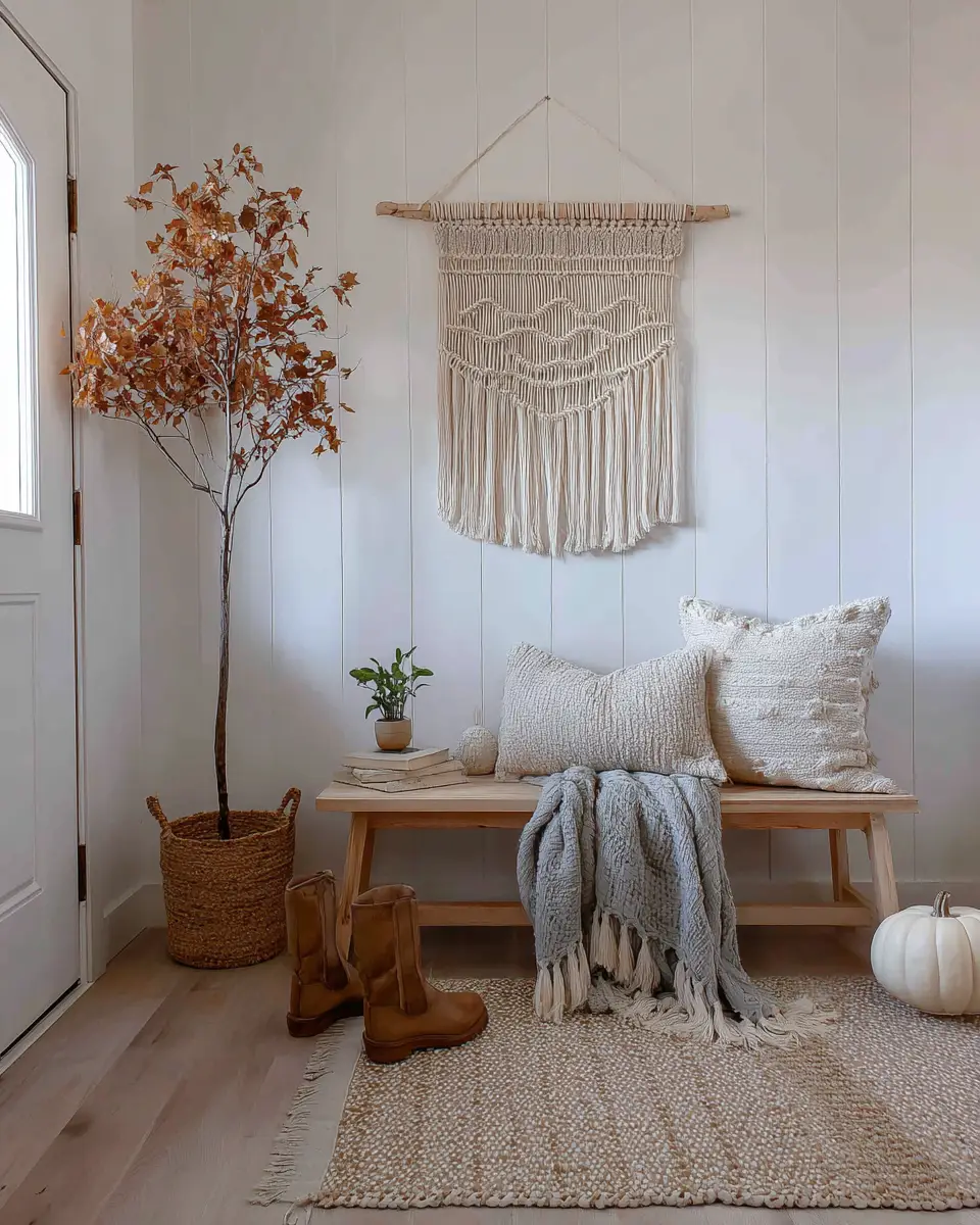 Calm Boho Entryway Decor Ideas