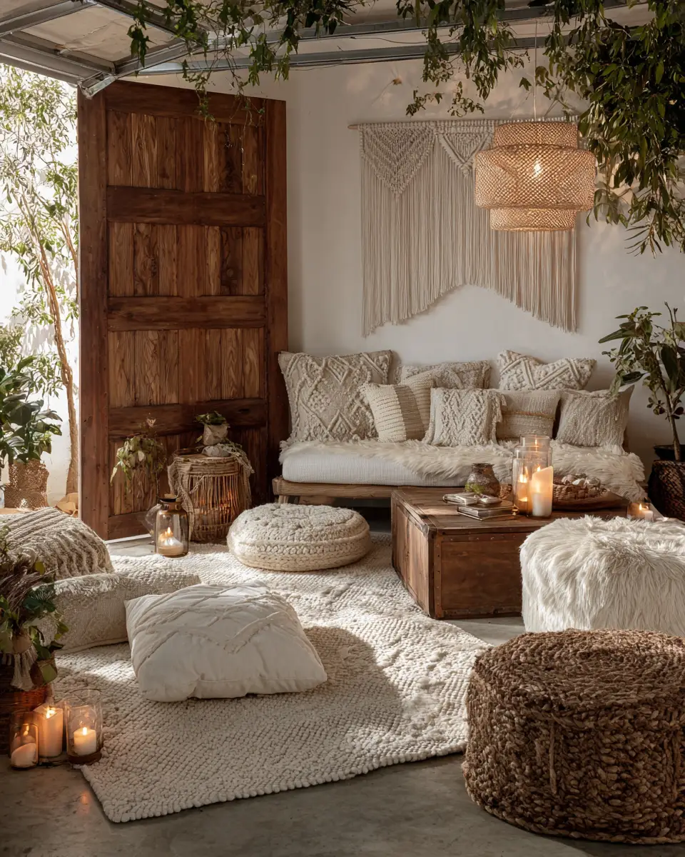 Calm Boho Garage Decor Ideas