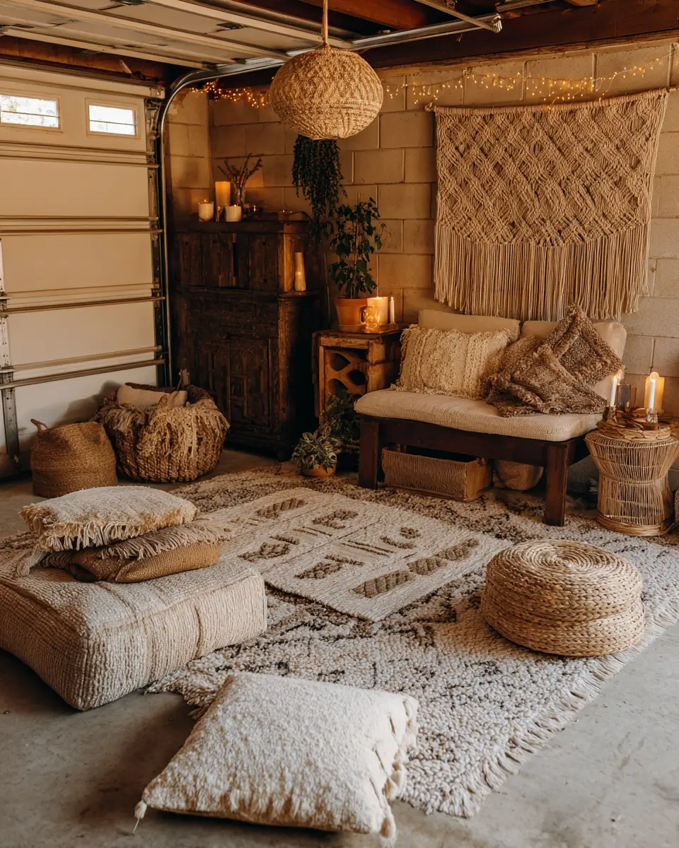 Calm Boho Garage Decor Ideas