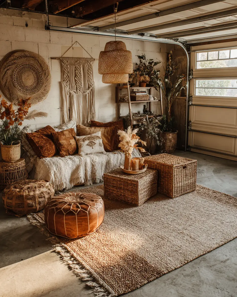 Calm Boho Garage Decor Ideas