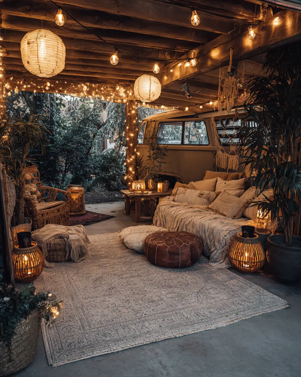 Calm Boho Garage Decor Ideas