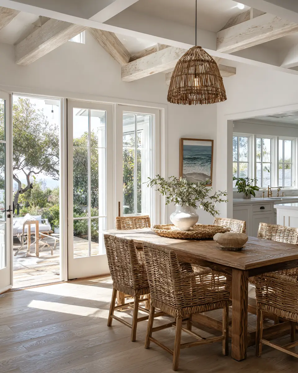 Calm Coastal Dining Room Decor Ideas