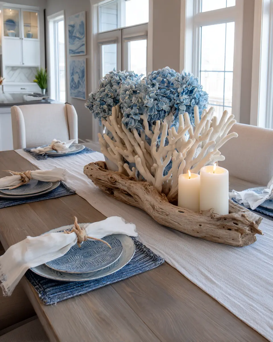 Calm Coastal Dining Room Decor Ideas