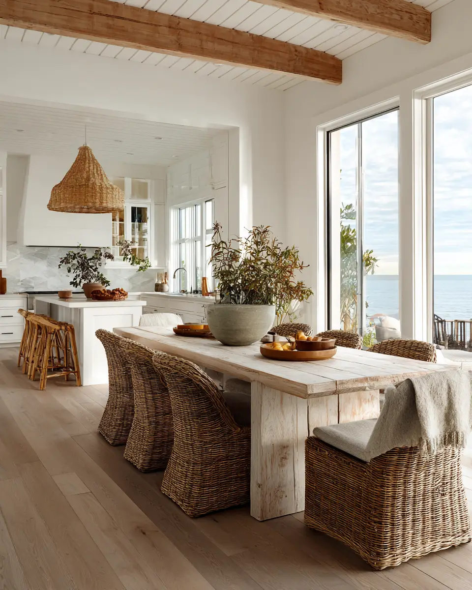 Calm Coastal Dining Room Decor Ideas