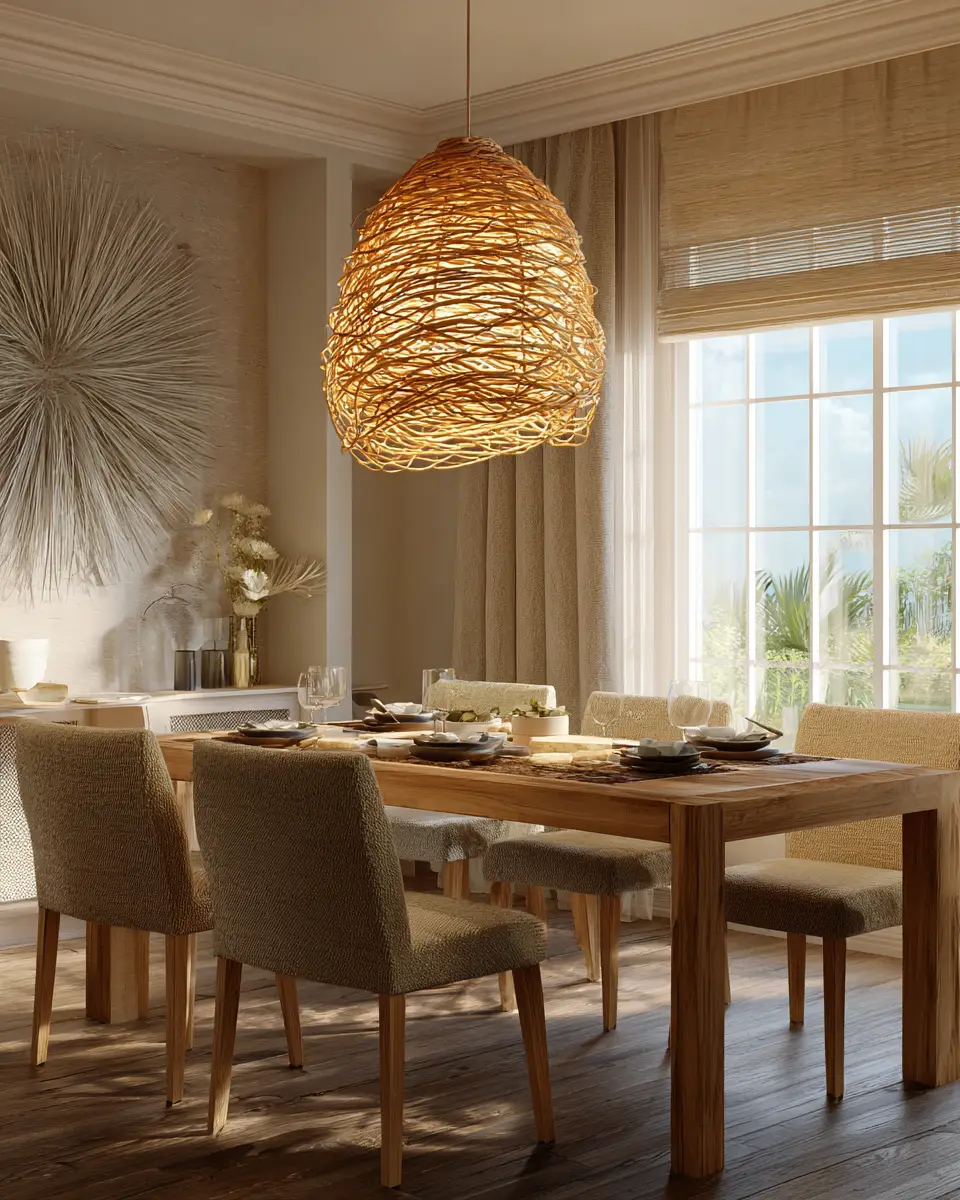 Calm Coastal Dining Room Decor Ideas