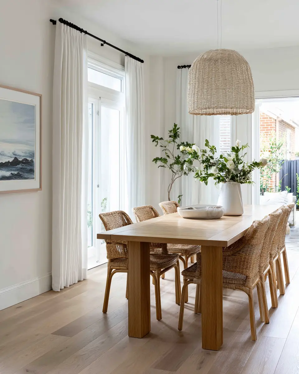 Calm Coastal Dining Room Decor Ideas