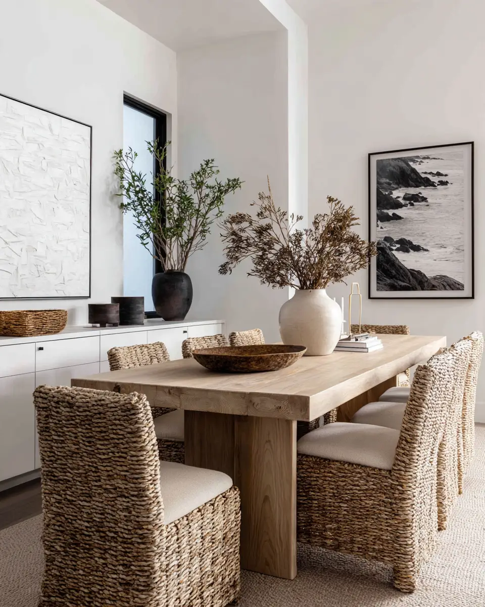 Calm Coastal Dining Room Decor Ideas